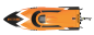 Preview: MODSTER Vector SR30 22km/h 30cm Rennboot Brushed 2S RTR orange