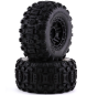 Preview: Traxxas Sledgehammer Reifen auf schwarzer Felge WideMAXX