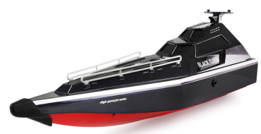 Black Turbo Militärboot mit Jetantrieb 420mm 28km/h RTR schwarz