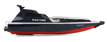 Preview: Black Turbo Militärboot mit Jetantrieb 420mm 28km/h RTR schwarz