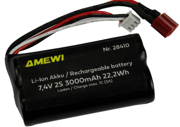 Li-Ion Akku 2S 7,4V 3000mAh T-Stecker