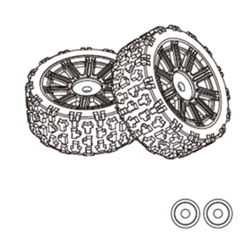 MJX 14302/14303 TPR-Reifen Hyper Go