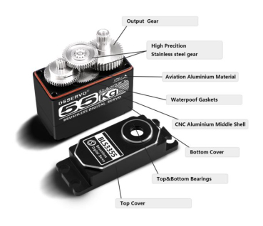 Preview: DSSERVO BLS3355 Brushless Metal 61KG/0.09sec@8.4V