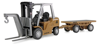 Mini-Gabelstapler aus Metall, mit Anhänger, proportional 8-Kanal 1:64 RTR