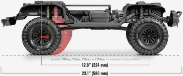Preview: TRAXXAS TRX-4 LR Defender 1/10 Crawler RTR Brushed, Clipless