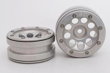 Beadlock Wheels PT- Ecohole Silber/Silber 1.9 (2 St.)