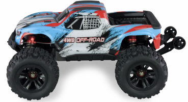 Preview: Hyper GO Monstertruck brushless 4WD 1:16 RTR blau/weiß