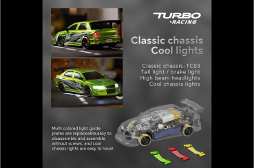 Preview: Turbo Racing 1/76 C66 DRIFT RC Car RTR