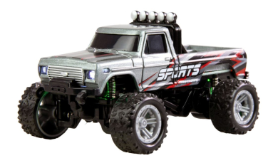 RC-Monstertruck Die Cast 1:64 RTR grau