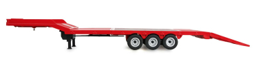 Preview: Tieflader-Sattelauflieger Dreiachser für Scania 1:18 rot