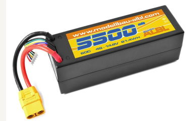 MA LiPo 5500mAh 14,8V 4S 60C XT90 Stecker Hardcase