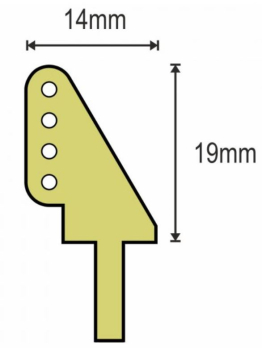 Ruderhörner CNC 19mm (VE=10St.)