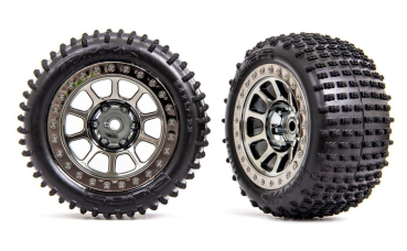 Traxxas Alias 2.2 Reifen hinten auf schwarz Chrom Felge
