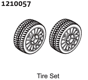 Pre-glued Tire Set - Rally (2)