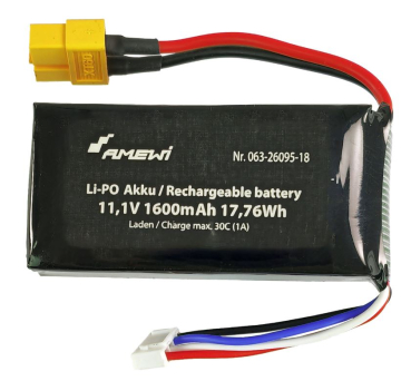 LiPo Akku 3S 11,1V 1600mAh XT60