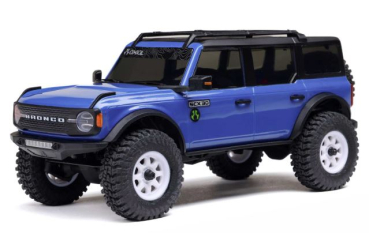Axial 1/30 SCX30 Ford Bronco 4X4 RTR Brushed Rock Crawler (Battery & Charger Included), Blue