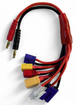 Multi Ladekabel 4mm Bananen-Stecker HSPEED