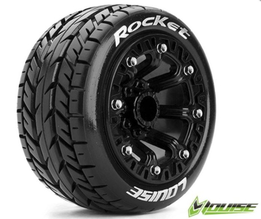 ST-Rocket soft auf 2.2 Felge schwarz 12mm (1/2-Offset) (2) LOUISE 1/16 Truck - TRX E-Revo, Summit v/h *J*