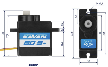 Preview: GO-09 Plus Servo 9g 1,5kg/6V