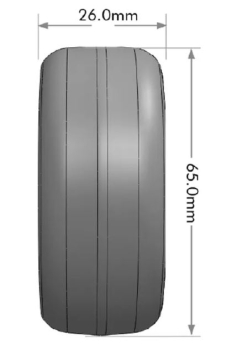 Preview: Drift-Reifen auf Felge 5-Speichen matt-silber (4) LOUISE 1/10 Drift (2,4,6,8mm Offset 12mm Radsechskant)