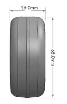 Preview: Drift-Reifen auf Felge 14-Speichen bronze (4) LOUISE 1/10 Drift (2,4,6,8mm Offset 12mm Radsechskant)