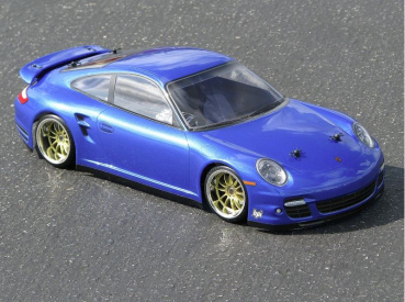 Preview: PORSCHE 911 TURBO (997) BODY (200mm) unlackiert Karosserie 1/10