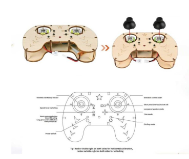 Preview: Mini Drone DIY (Lasercut Kit) Bausatz komplett
