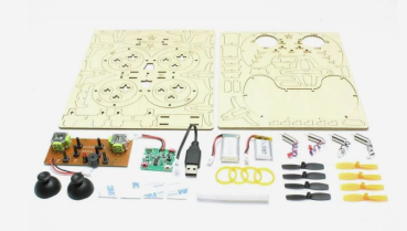 Preview: Mini Drone DIY (Lasercut Kit) Bausatz komplett