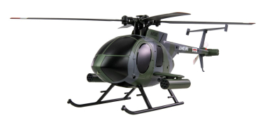 Hughes MD500 Helikopter Militär 4-Kanal 6G RTF grau