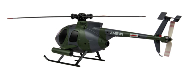 Preview: Hughes MD500 Helikopter Militär 4-Kanal 6G RTF grau