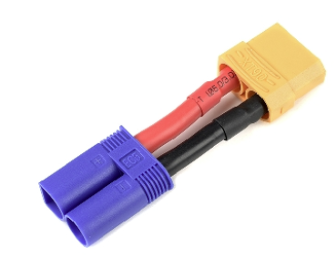 Power Adapterkabel - EC-5 Stecker = XT-90 Buchse - 10AWG Silikon Kabel - 1 St
