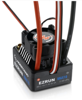 Preview: Hobbywing Ezrun MAX10 Regler Sensorless 60 Amp, 2-3s LiPo, BEC 3A