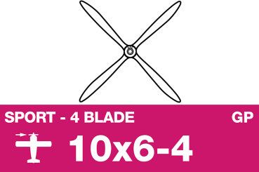 APC - Sport Propeller 4 Blade - EP/GP - 10X6-4