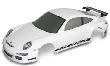 1:10 Kaross. Porsche 911 GT3 weiß+Dekor