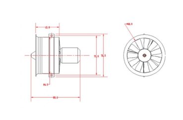 Preview: Impellereinheit 64 mm / 3150 KV 4S
