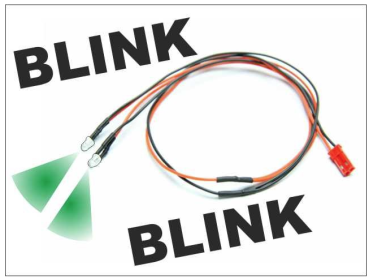LED Ø 5mm Kabel blinkend (grün)