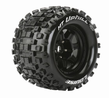 MFT MT 3.8 UPHILL 1/8 SPORT FELGE SCHWARZ (2) *J* 17MM TRAXXAS, HPI / 0 OFFSET / LOUISE