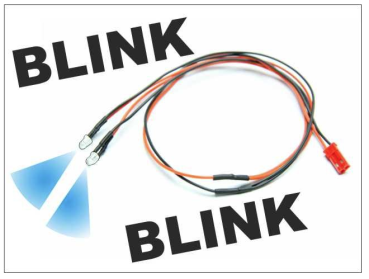 LED Ø 5mm Kabel blinkend (blau)