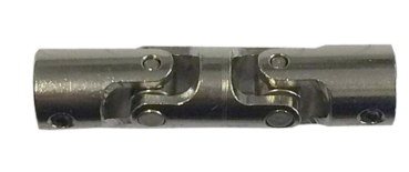 Gelenkkupplung doppelt Stahl 4/4mm D12XxL52mm 1Stk.