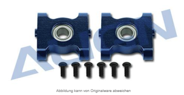 Lagerbock Metall, blau T-Rex 450 Sport