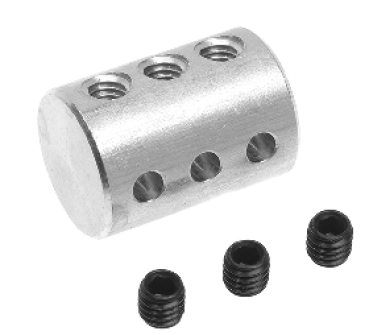 Revtec - Aluminium 3-Fach Gestängeverbinder - Draht 2mm