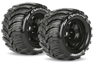 LOUISE MFT MT 3.8 Cyclone Reifen 1/8 auf Offset Felge Monster Truck