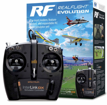 RealFlight Evolution RC Flight Simulator with InterLink DX Controller