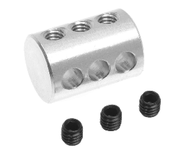 Revtec - Aluminium 3-Fach Gestängeverbinder - Draht 3mm