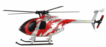 Preview: AFX MD500E ZIVIL BRUSHLESS 4-KANAL 325MM HELIKOPTER 6G RTF ROT/SILBER