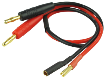 Akku-Ladekabel • Goldkontakt • Ø4,0mm • 2,5mm² • 30cm