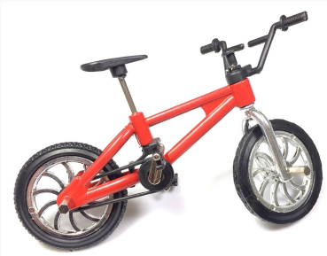 Fahrrad rot oder blau