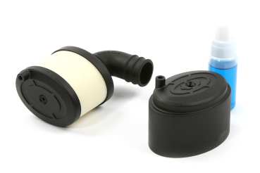Flacher Luftfilter 1/8 mit Regenschutz