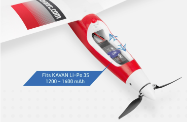 KAVAN Falke 1800mm ARF - rot