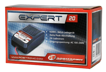 Preview: Robitronic Expert LD 20 Ladegerät NiMh 4-8 Zellen 2A